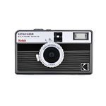 KODAK EKTAR H35N Half Frame Film Camera, 35mm, Reusable, Focus-Free, Bulb Function, Built-in Star Filter, Coated Improved Lens (Striped Black) (Film & AAA Battery are not Included)