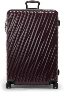 TUMI - 19 Degree Extended Trip Expandable 4-Wheeled Packing Case - Hard Side Suitcase with Spinner Wheels - Spacious International Travel Luggage with Secure Storage - Deep Plum