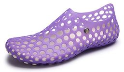 Water Shoes Women Sandals Shower Swim Pool Beach River Shoes Aqua Comfort Garden Clogs, New Purple, 9