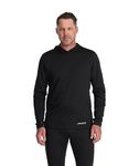 Spyder Charger Hoodie Men Baselayer, Black, XL