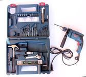 Bosch GSB 600 RE 13mm 600 Watt Corded Smart Drill Kit,Silver