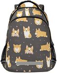 Corgi Dogs Backpack for Boys Girls 