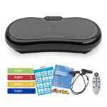 Bluefin Fitness Ultra Slim Vibration Plate | Lose Fat & Tone Up at Home | 5 Programs + 180 Levels | Bluetooth Speakers | Easy Storage | Sleek UK Design