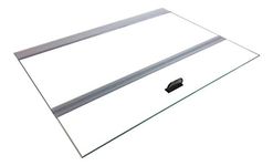 H2Pro Glass Canopy 2 Piece Set for Aqueon All Glass 75/90/110 Gallon 48x18 Aquarium Fish Tank (Each Piece Measure 22.08 x 16.57 x 0.16in)