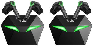 truke Buds Btg1 True Wireless Earbuds with Environmental Noise Cancellation(Enc) & Quad Mems Mic for Clear Calls | Up to 48Hrs of Playtime | 60Ms Low Latency | Bluetooth 5.1 | Ipx4 (Pack of 2)-in Ear