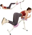 HOTWAVE Collapsible Abdominal Trainer,Adjustable Ab Workout Machine,Strengthen Core Strength,At Home Exercise Equipment, Purple