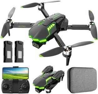 Drone with Camera 1080P for Kids and Adults, Foldable Drone with Brushless Motor RC Quadcopter, Toys for Boys and Men Birthday Gifts (Green)