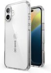 Speck Clear iPhone 16 Plus Case - Slim, Anti-Yellowing Case with 8FT Drop Protection - Scratch Resistant with Protective Screen Bezel, 6.7 Inch Phone Case | GemShell - Clear