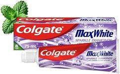 Colgate Max White Sparkle Diamonds Toothpaste 75ml Teeth whitening toothpaste Shines enamel for whiter teeth Super cooling sensation Fights cavities Fluoride toothpaste Purple toothpaste