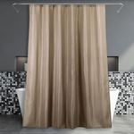 Dark Beige Fabric Shower Curtain: K