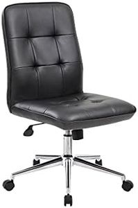 Boss Office Products Mellennial Modern Home Office Chair without Arms in Black