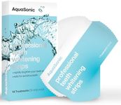 AquaSonic Professional Teeth Whitening Strips - Enamel Safe Teeth Whitening with Hydrogen Peroxide - Easy to Use, Non-Slip, Affordable & Effective (Unflavored)