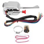 12V Universal Chrome Street Hot Rod Turn Switch Flasher for with 2 Pin LED Turn Blinker Light Flasher Relay
