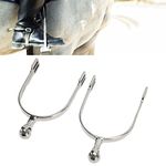 EIMSOAH Women Stainless Steel Horse Spurs, Horse Spurs, Spurs, with Roller Ball Transmit Control, for Equestrian Boots, Suitable for Occasions