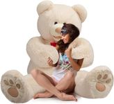 HollyHOME 150cm Giant Teddy Bear Stuffed Animal Large Soft Toys Plush Bear, Beige