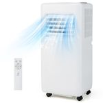 DORTALA 10000 BTU Portable Air Conditioner, 3-in-1 Floor Standing AC Unit with Remote Control, 24H Timer, Window Installation Kit, Cool Rooms Up to 350 Sq.Ft