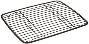 InterDesign Large Metal Sink Grid, Non-Skid Dish Protector for Kitchen, Bathroom, Basement, Garage, Carbon Steel, Bronze, S