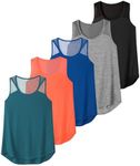 Aeuui Women's 5 Pack Workout Tops M