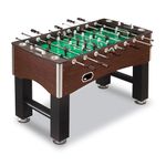 Primo 56-Inch Foosball Table, Family Soccer Game with Wood Grain Finish, Analog Scoring and Free Accessories