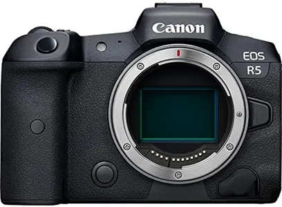 Canon EOS R5 Mirrorless Camera (Body Only), Full-Frame Hybrid Camera, 8K Video, 45 Megapixel CMOS Sensor, DIGIC X Image Processor, Up to 12 FPS, RF Mount, Black