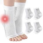 4 Pairs Plantar Fasciitis Socks, Neuropathy Socks Compression Socks Neuro Socks for Women Men Ankle Support for Sprained Ankle for Sport Arthritis Pain Relief