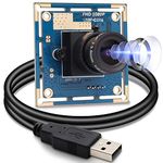 SVPRO 2 Megapixel HD USB Camera Board 1080P Computer Camera with 1/2.7'' CMOS OV2710 Sensor, HD USB Camera Module with 3.6mm Lens Embedded Security Camera for Windows,MacOS,Linux and Android