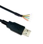 Xiusiyt TTL-232R-3V3-WE USB to Uart TTL Serial Cable TTL 3.3V Level Converter Adapter Wire End Open Cable with FT232 Chipset,Compatible TTL-232R-3V3-WE (TTL-3V3-WE)