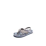 Reef Boys Little Ahi Flip-Flop, Tan Sharks, 10 Little Kid US