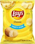 Frito Lay Lays Potato Chips, Classic, Party Size 13 oz