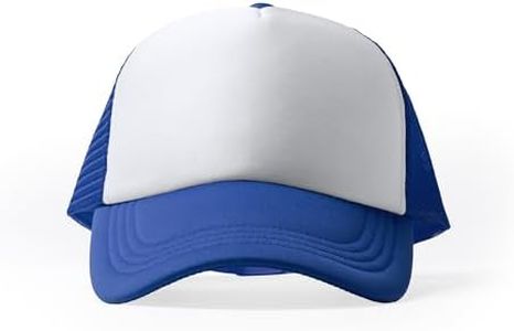 KINKIES Gorra Panel Frontal Acolchado y Parte trasesa de Rejilla - Visera Unisex Fresca, Transpirable con Cierre Ajustable (FR/ES, Letras, Talla única, Azul)