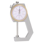 HARFINGTON Dial Thickness Gauge 0-30mm | 0.01mm Mechanical Thickness Tester Gauge Flat Head for Measure Leather, Paper, Sheet Metal