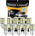 Qoope Pack of 10-1156 BA15S 1141 1003 1073 7506 LED Bulbs 5050 27-SMD Replacement Lamps for 12V Interior RV Camper Trailer Lighting Boat Yard Light Bulbs