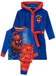 Marvel Boys Dressing Gown Set Spiderman 3-4 Years