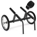 Morohope Kayak Beach Cart, Width Adjustable 5.5"-29.5" Universal Canoe Dolly Heavy Duty Kayak Trolley with 16" Wheels, Sturdy 300 LBS Weight Capacity
