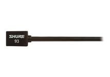 Shure WL93-6 Series Subminiature Condenser Lavalier Microphones, WL93-6 Black, with 6-Foot (1.9 m) Cable