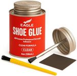 Eagle Shoe Cement – Heavy Duty Shoe Sole Glue for Repair – Strong Waterproof Shoe Adhesive for Sneakers, Boots, and Rubber Soles – Leather and Rubber Shoe Glue for Sole Repair (4 oz)