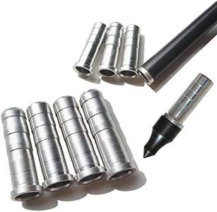 JJZS 12pcs Aluminum Arrow Inserts for Carbon Arrows, 6mm Carbon Arrow Shaft Insert Universal Archery Inserts for Target Arrow Tips, Archery Field Points Inserts for Crossbow Compound Recurve Bow