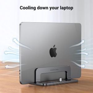 UGREEN Vertical Laptop Stand – Adjustable, Grey