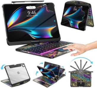 SIBEITU Wireless Clear Keyboard Case for iPad Pro 13 Inch M5 2025/M4 2024