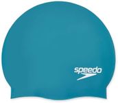 Speedo Unisex-Adult Swim Cap Silicone Elastomeric, Ocean Depths