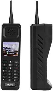 Classic Old Mobile Phone, 1.54 Inch Screen Retro Mobile Phone, 2G Mobile Phone for Elderly, 4800mAh Battery, Double Card Double Standby, Support for Radio,(Black)