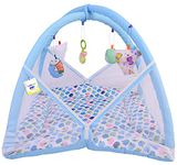 Toddylon Baby Bedding Set for New Born Play Gym Bed (0-6 Months, Blue, Baby Size, Cotton)