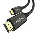 Ablink USB C to HDMI 2.0 Cable 6ft - Thunderbolt 4/3 to HDMI 4K Cable, for MacBook Pro/Air, iPad Pro, iMac, XPS 17, Home Office, Game Player