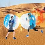 SUNSHINEMALL 1 PC Sumo Ball for Adult, Inflatable Body Bubble Ball Sumo Bumper Bopper Toys, Heavy Duty PVC Vinyl Kids Adults Physical Outdoor Active Play (47INCH, ZJQ Blue+Clean)