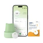 GlucoRx Vixxa 2 CGM Glucose Monitor for Diabetes | Real Time Blood Sugar Test Machine for Home | No Finger Prick, No Scan | 8 x 15-Day Sensors (4 Month Supply) | Bluetooth 1-Min Readings | MARD 8.66%, CE + CDSCO | UK Brand (Pack of 8)