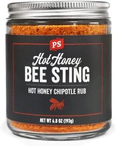 PS Seasoning Bee Sting- Hot Honey Chipotle BBQ Rub, Dry Meat Rub for Steaks, Pork, Chicken, Beef - Use for Grilling, Smoking or Baking