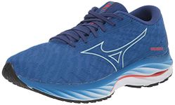 Mizuno Men's Wave Rider 26 Running Shoe, Super Sonc/Ice Water, 10