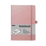 Mlife A5 Journal Notebook,Lined Hardback Notebook with Pen Holder,192 Pages,5.7 inches * 8.4 inches - for Women and Men (Pink)