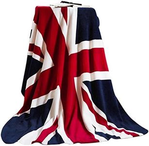 USA/Union Jack Flag Bed Blanket Luxury Fleece Blanket Great British Flag Chair Cabin Sofa Couch Blanket Warm Soft Plush Travel Blanket Bedspread Cover Beach Throw Blanket (USA Flag Blanket)