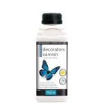 Polyvine Decorators Varnish - Water Resistant Clear Varnish with UV Protection - Seals and Protects Emulsion Paint, Wallpaper, Interior Wood, Furniture, Plaster & Fabric - Dead Flat Finish, 500ml